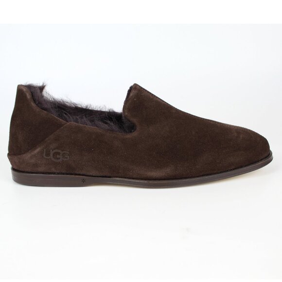 NEW UGG Suede Genuine Shearling Lined Slipper - Picture 6 of 12